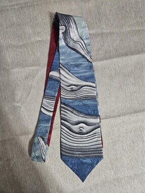 VTG 1995 Endangered Species Humpback Glory Silk Tie